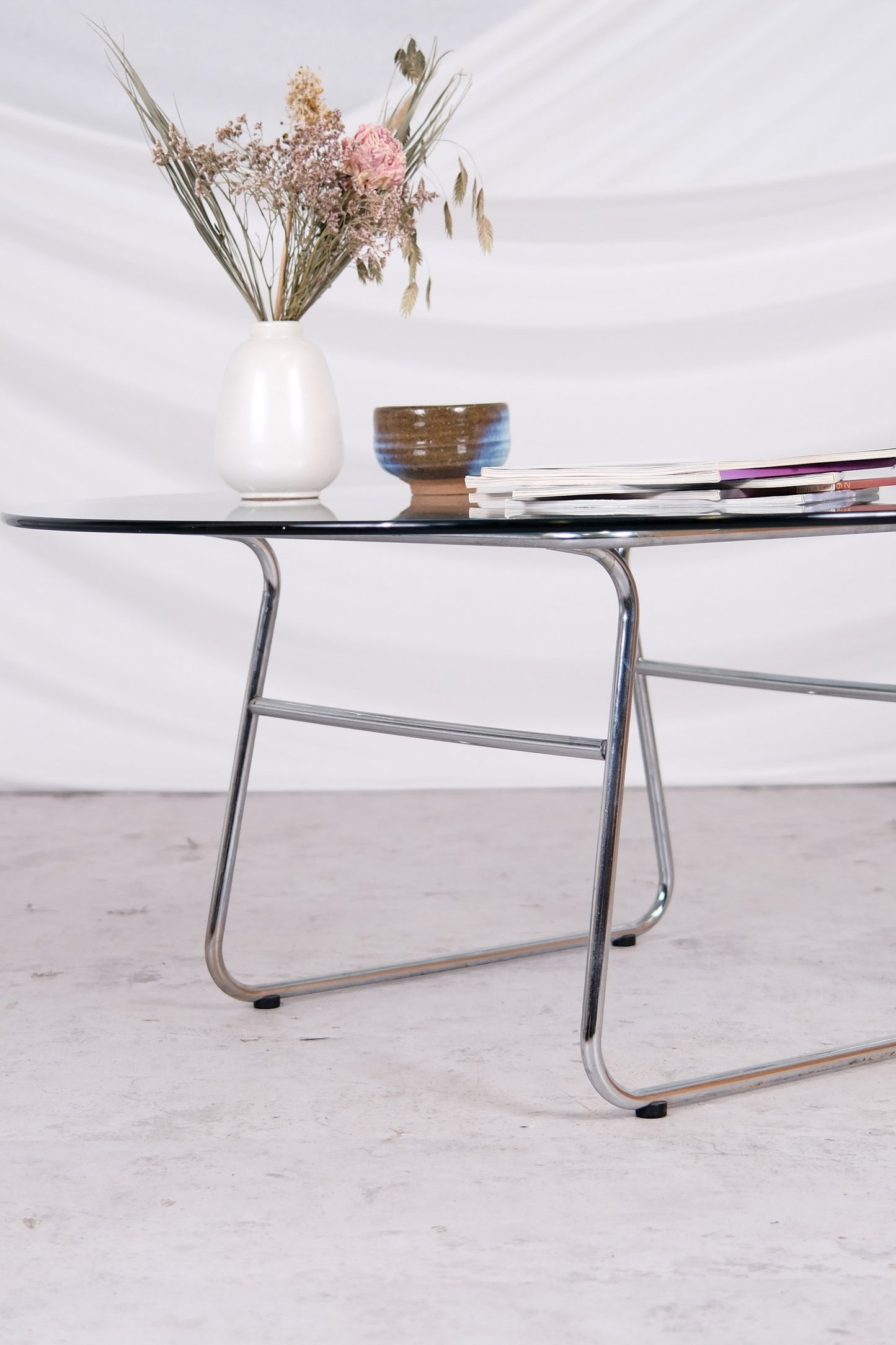 Vintage Glass coffee table