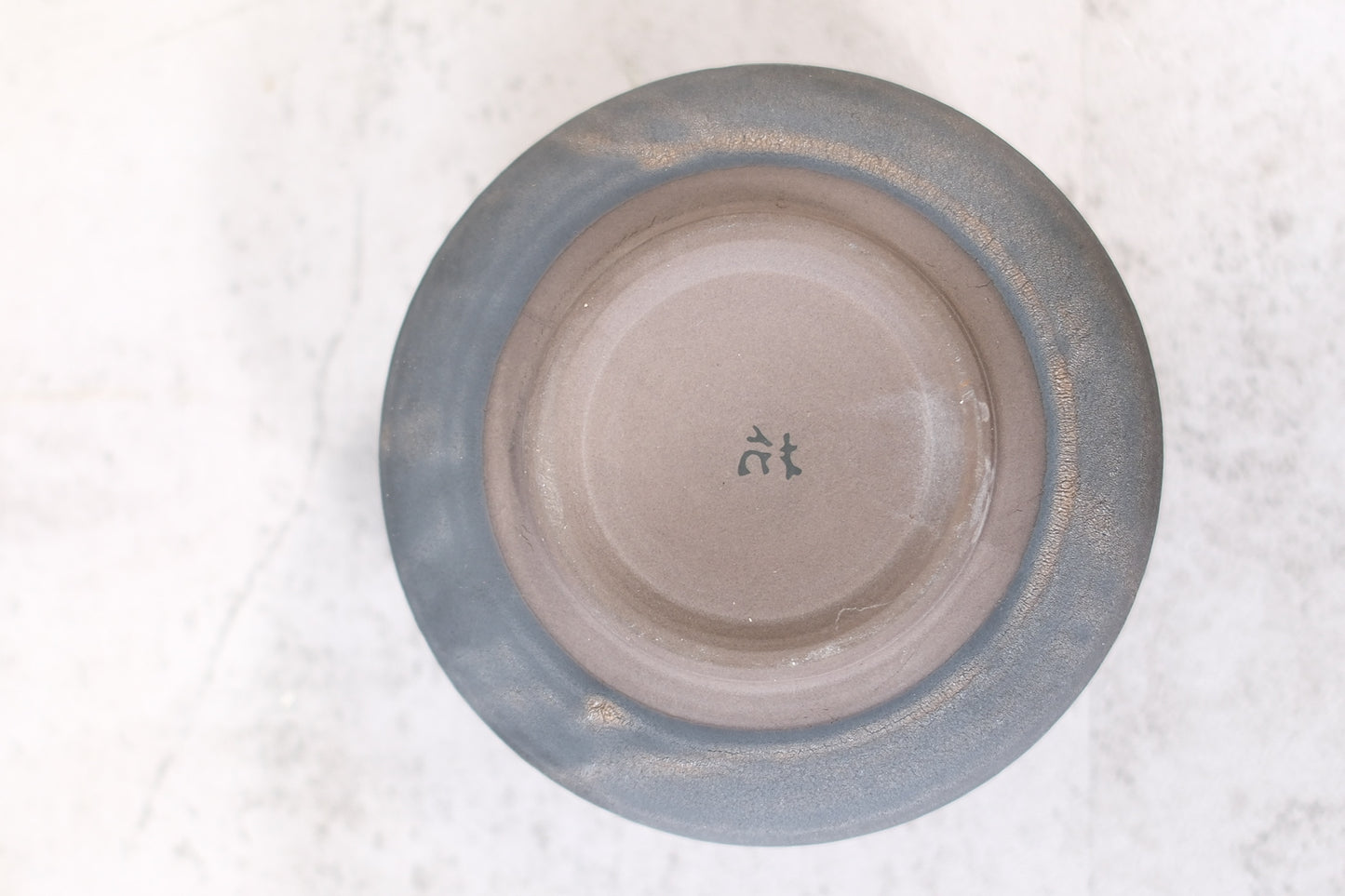 Japanese ceramic bowl with matte black finish
