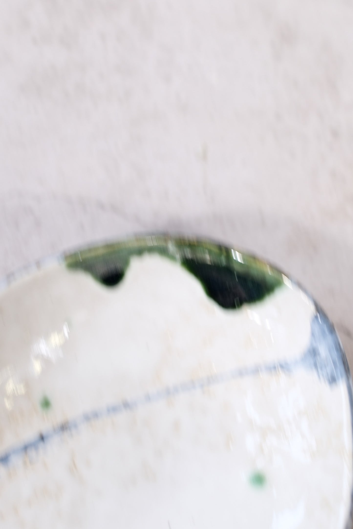Hand-painted Japanese ceramic dish