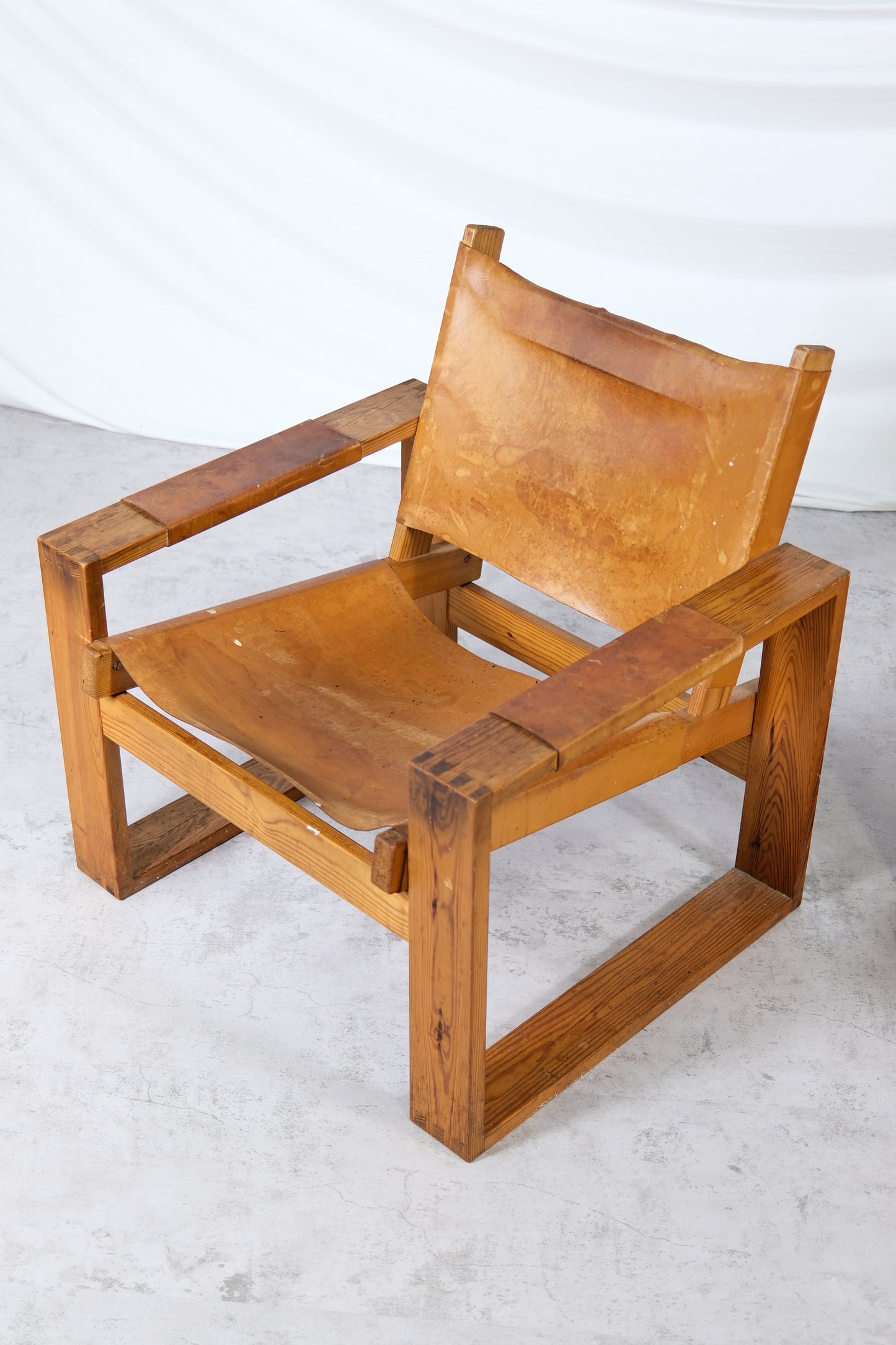 Vintage Pine Safari Chairs 1970s (2pcs)