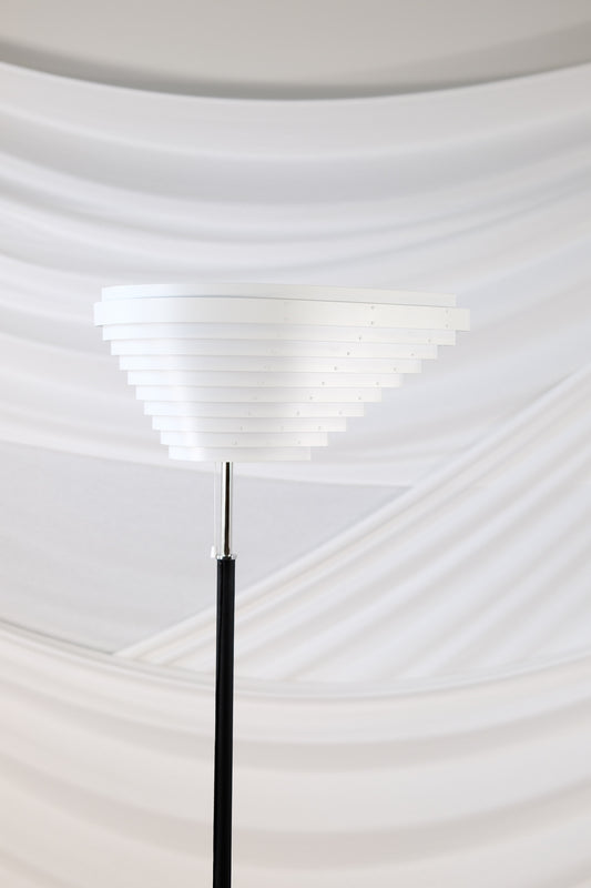 Artek A805 Floor Lamp, Alvar Aalto, Chrome Details