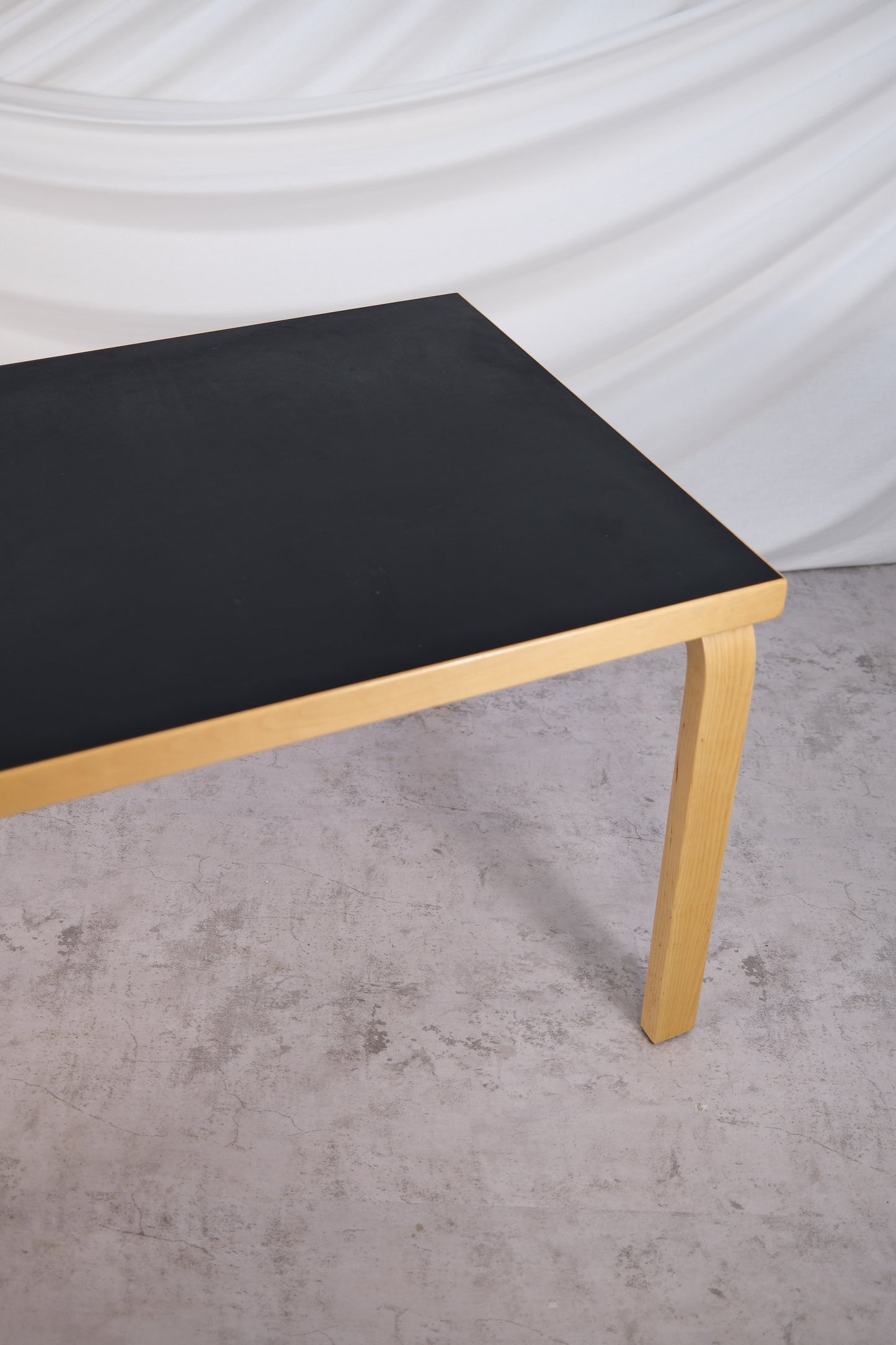 Artek 82A Table, Black Linoleum, Alvar Aalto