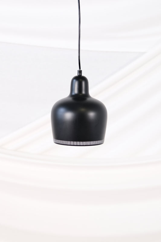 Aalto A330S Golden Bell Pendant Lamp, Black