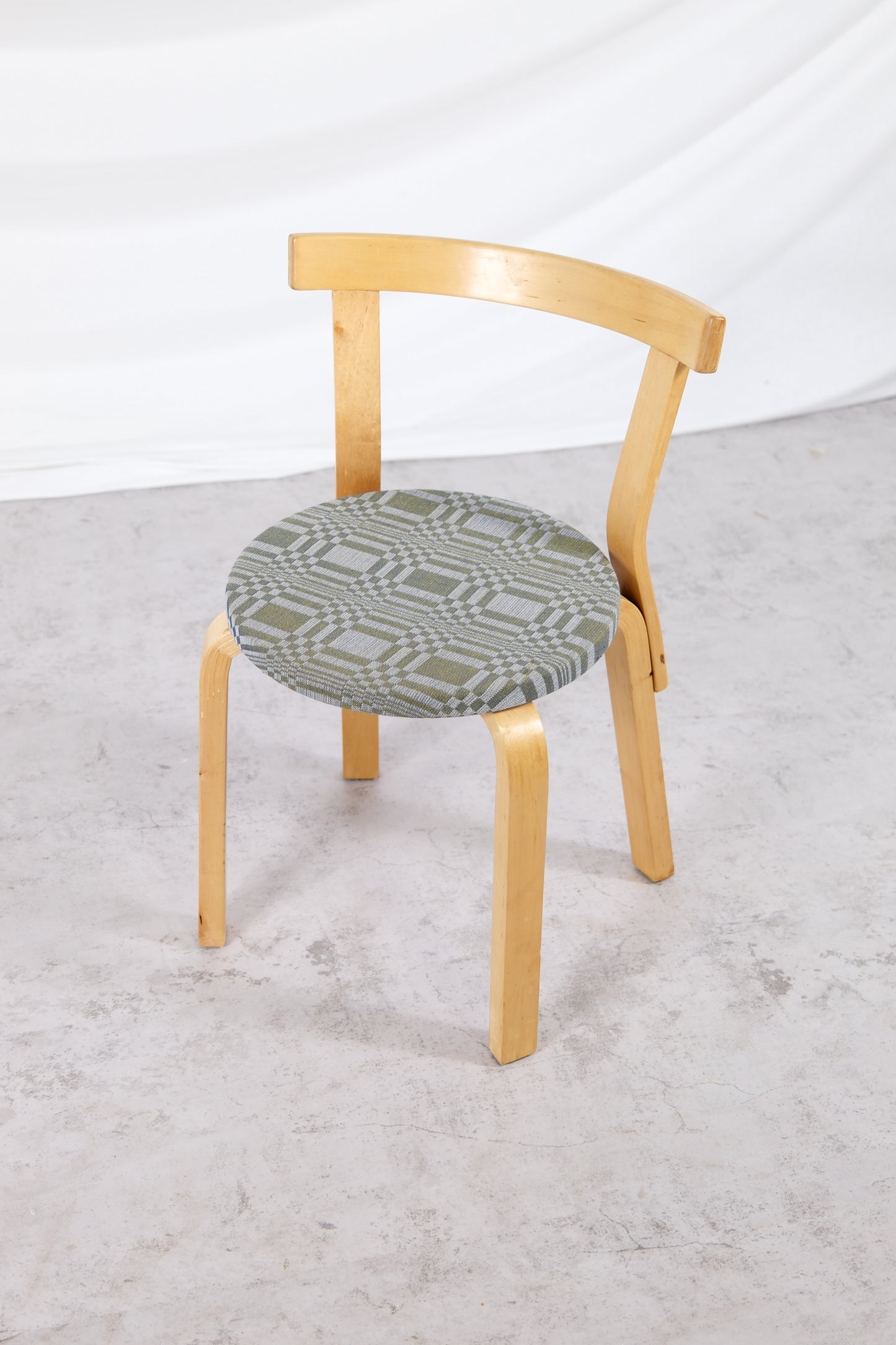 Artek 68 Chair upholstered with Johanna Gullichsen fabric