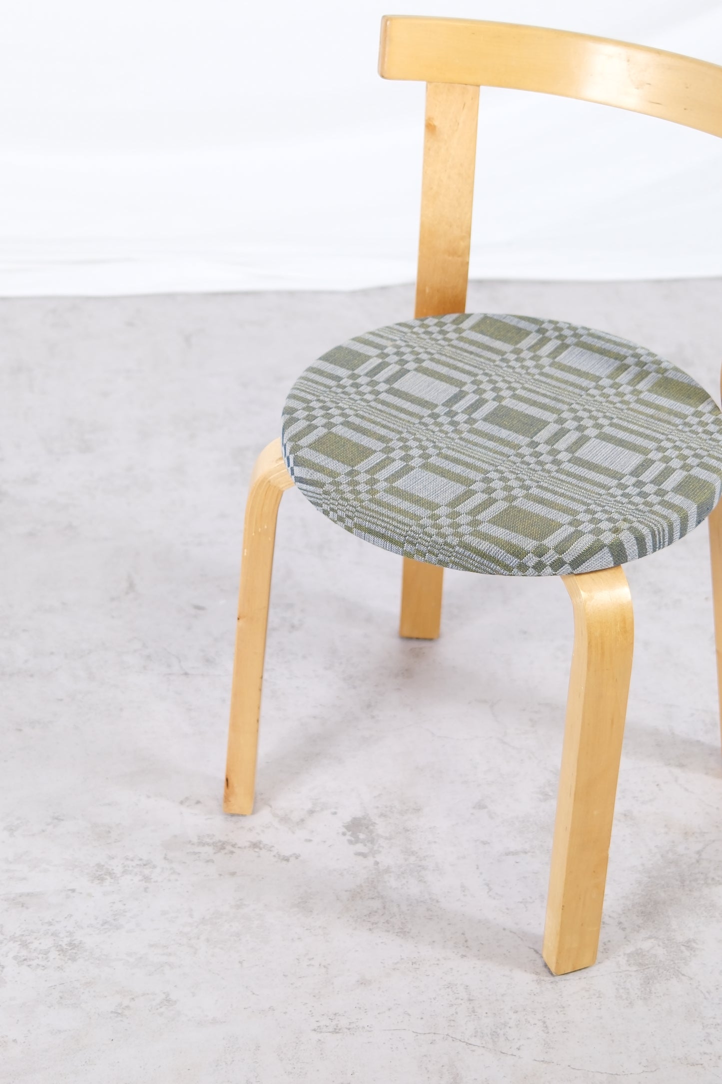 Artek 68 Chair upholstered with Johanna Gullichsen fabric