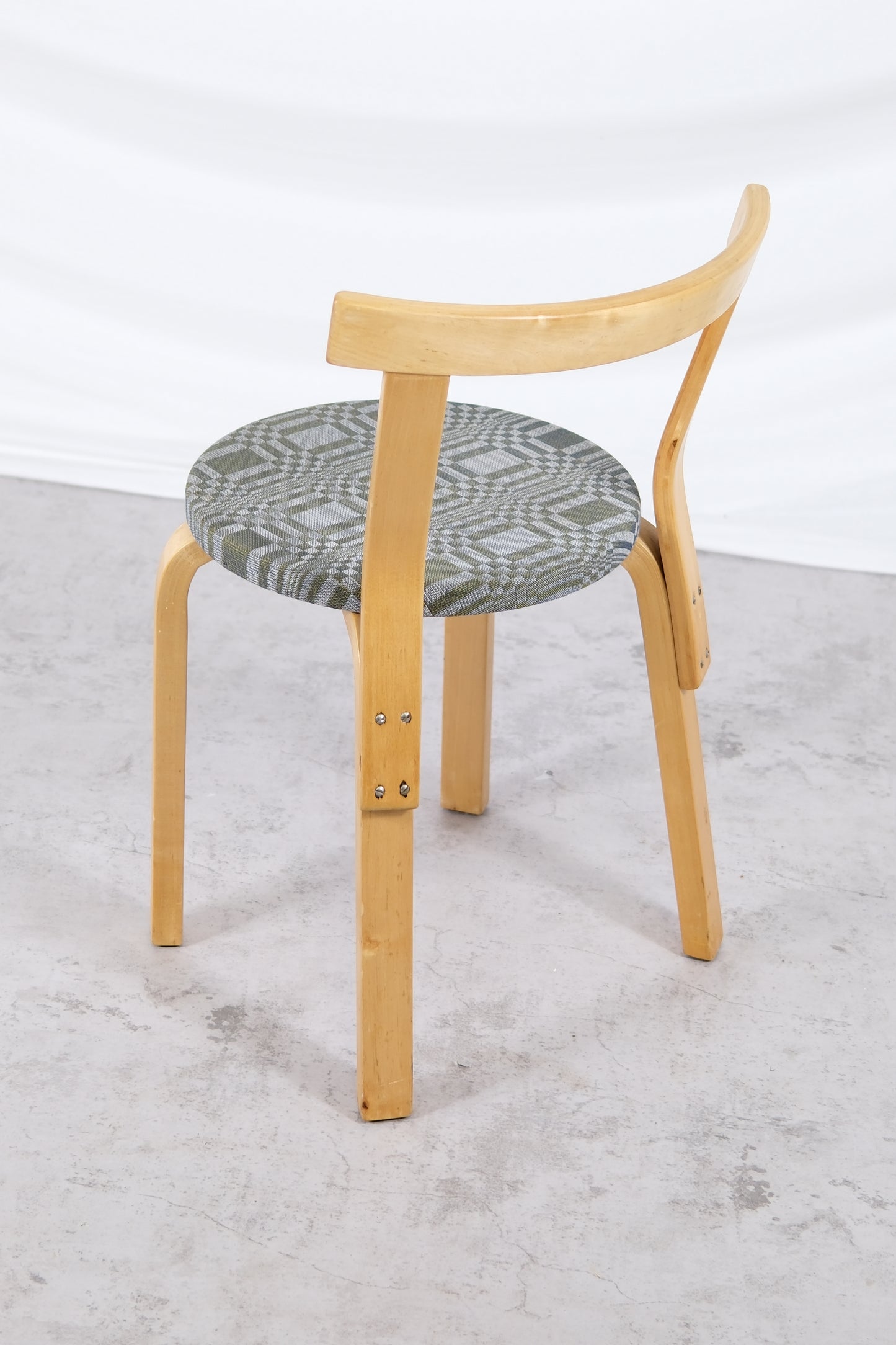 Artek 68 Chair upholstered with Johanna Gullichsen fabric