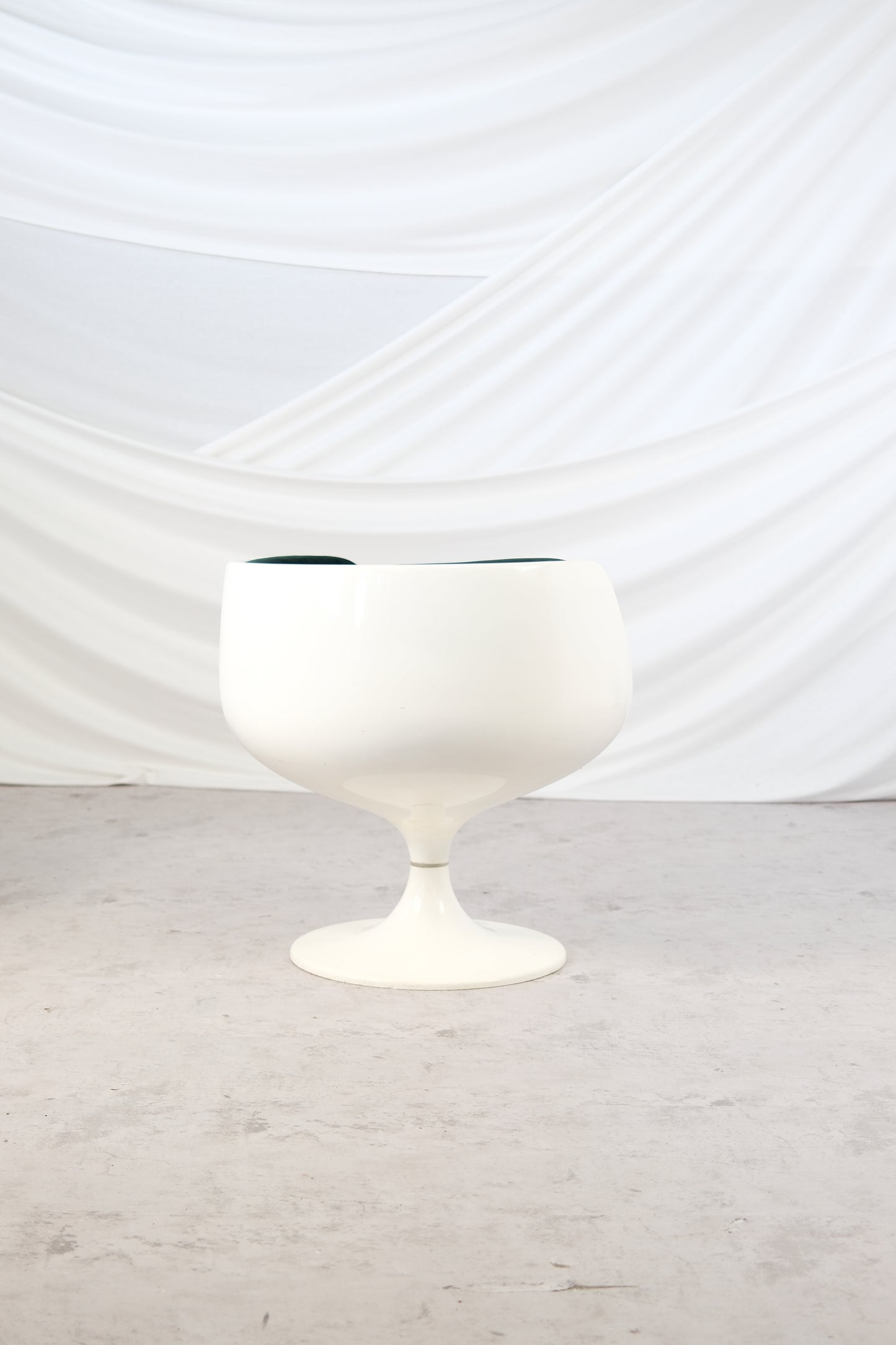 Eero Aarnio ‘Cognac’ Chairs in Emerald Green Velvet