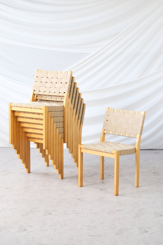 Artek 611 Chairs by Alvar Aalto (2 available)
