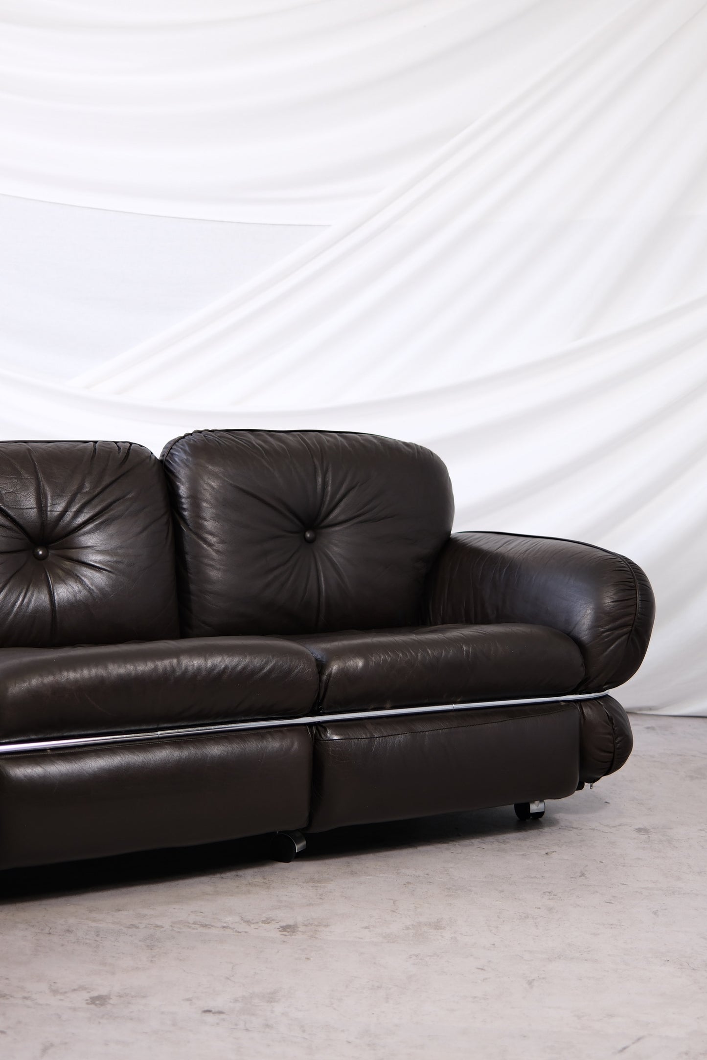 Isku “Hannibal” Brown Sofa by Kurt Hvitsjö