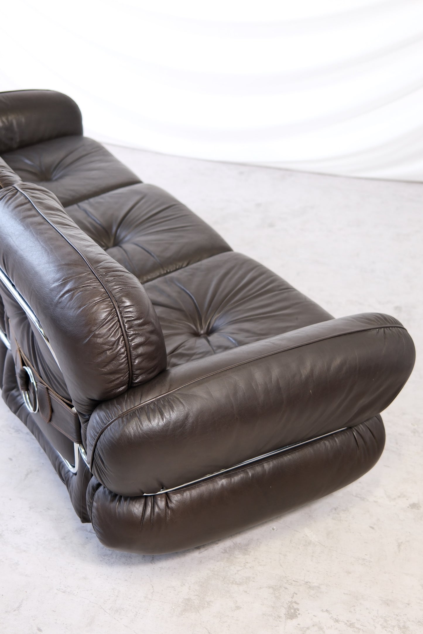 Isku “Hannibal” Brown Sofa by Kurt Hvitsjö