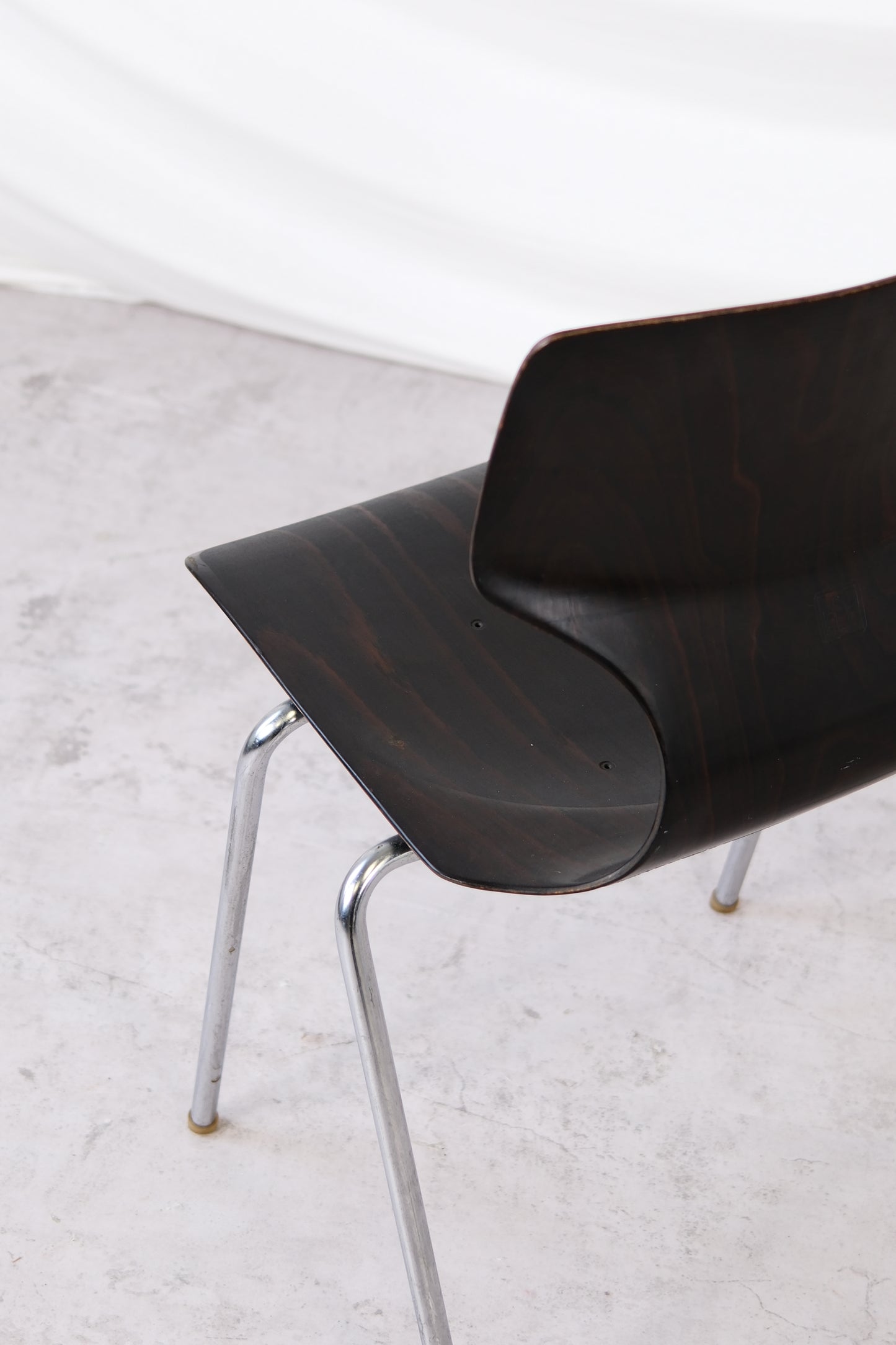 1970s Vintage Chrome and Wood Chairs
