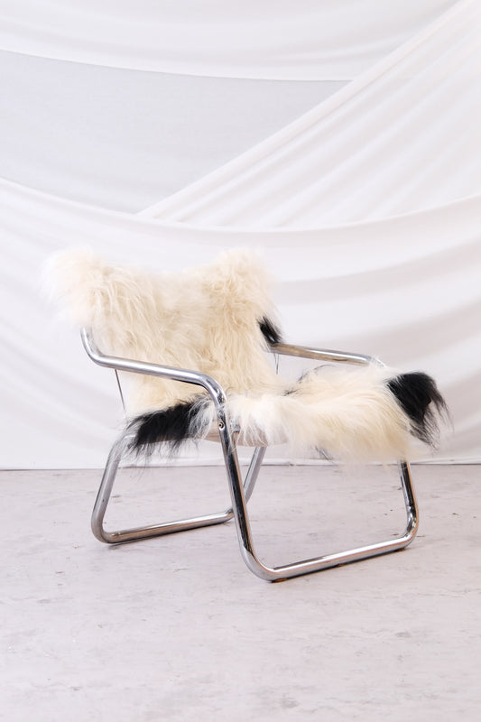 Lambskin Chrome Armchair