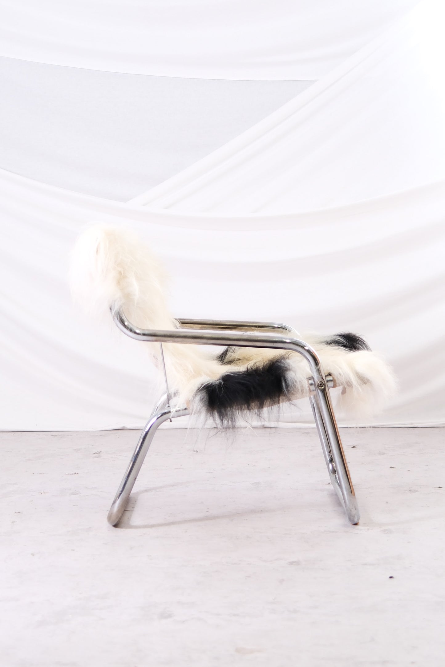 Lambskin Chrome Armchair