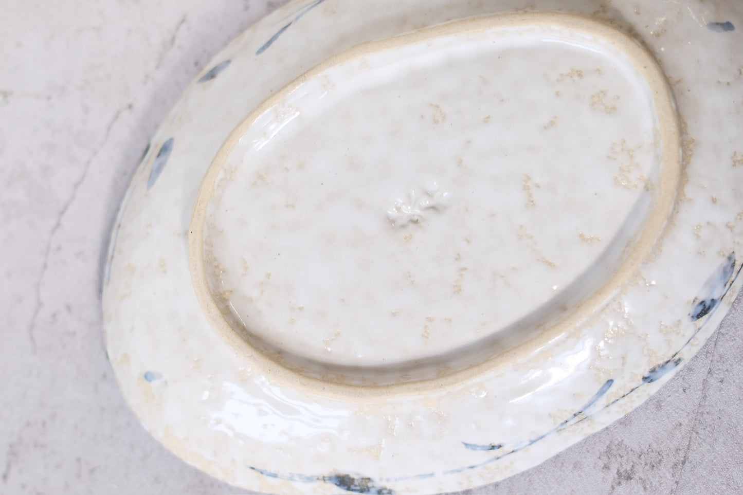 Hand-painted Japanese ceramic dish