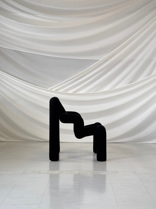 Terje Ekström - エクストレム チェア、ブラック キャンバス