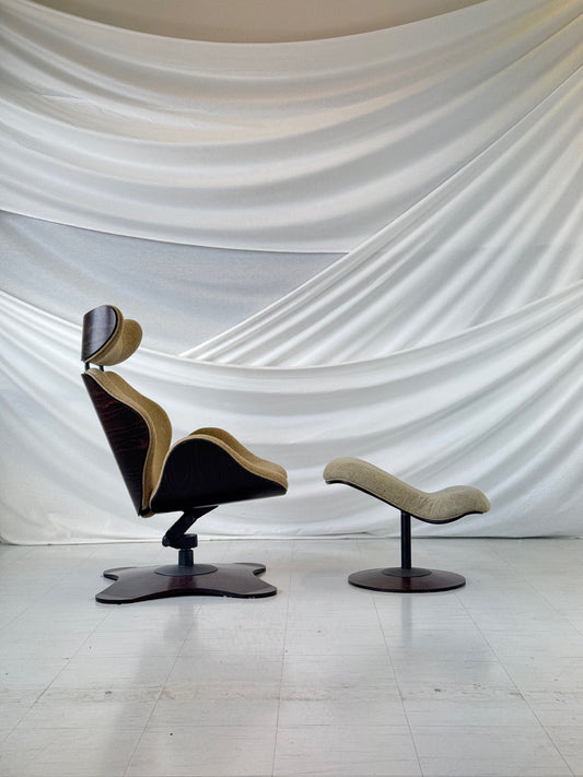 ストッケ トック ラウンジチェア(オットマン付き)