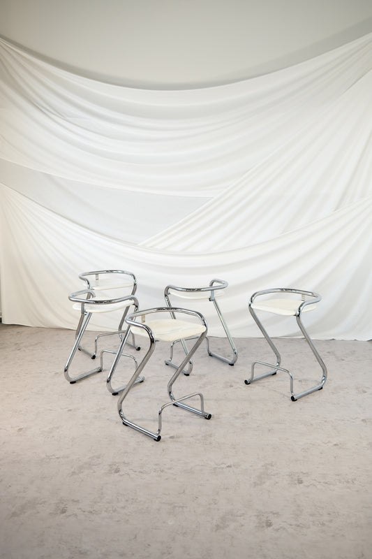 Lammhults S70-3 Bar Stools by Börge Lindau & Bo Lindekrantz, 1970s