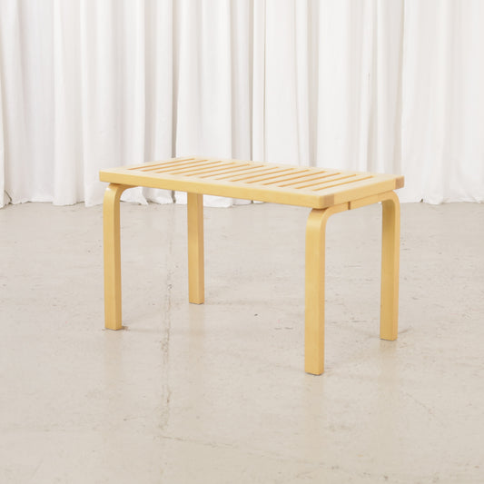 Alvar Aalto Artek 153B birch bench – Opposite front angled view