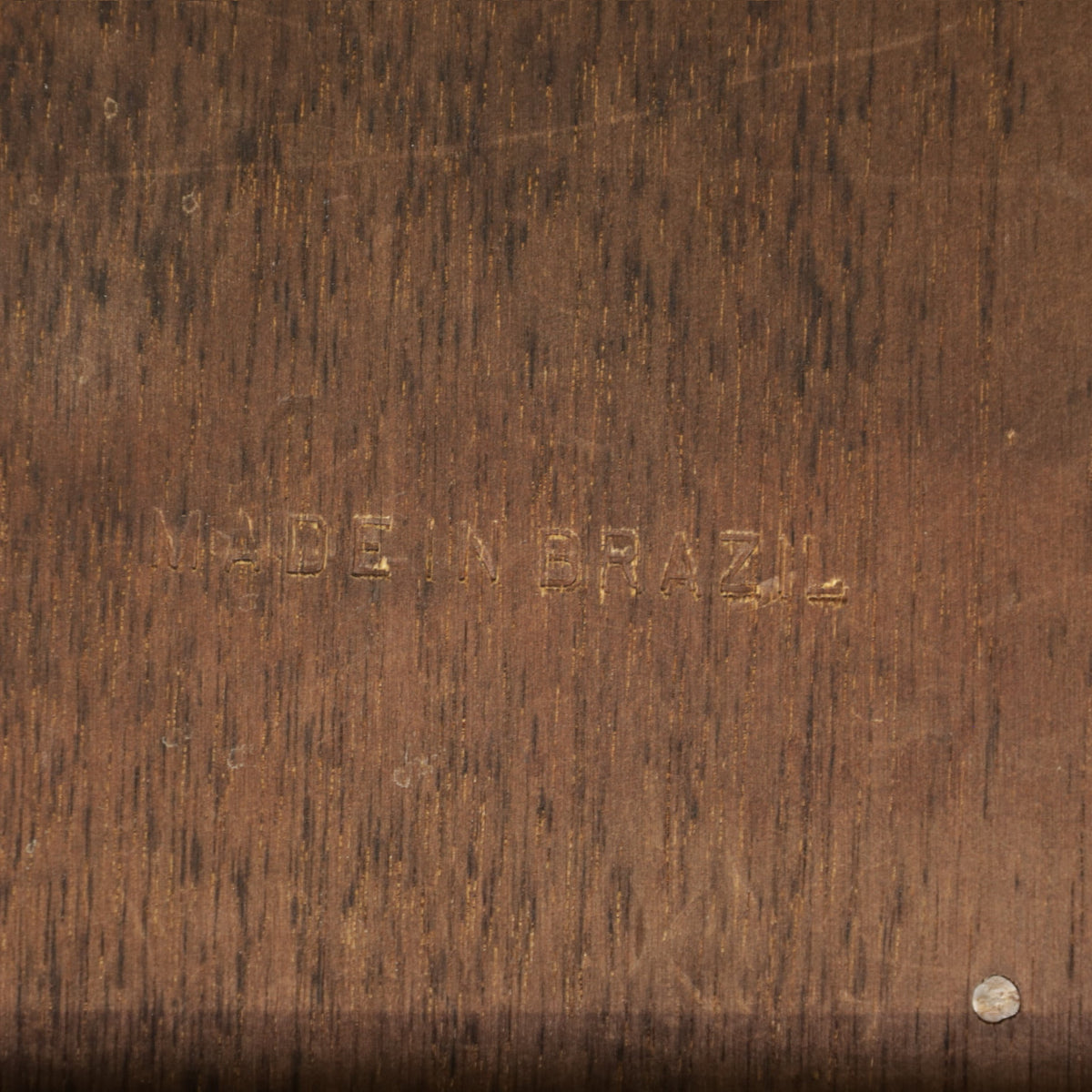 Made in Brazil stamp beneath the table
