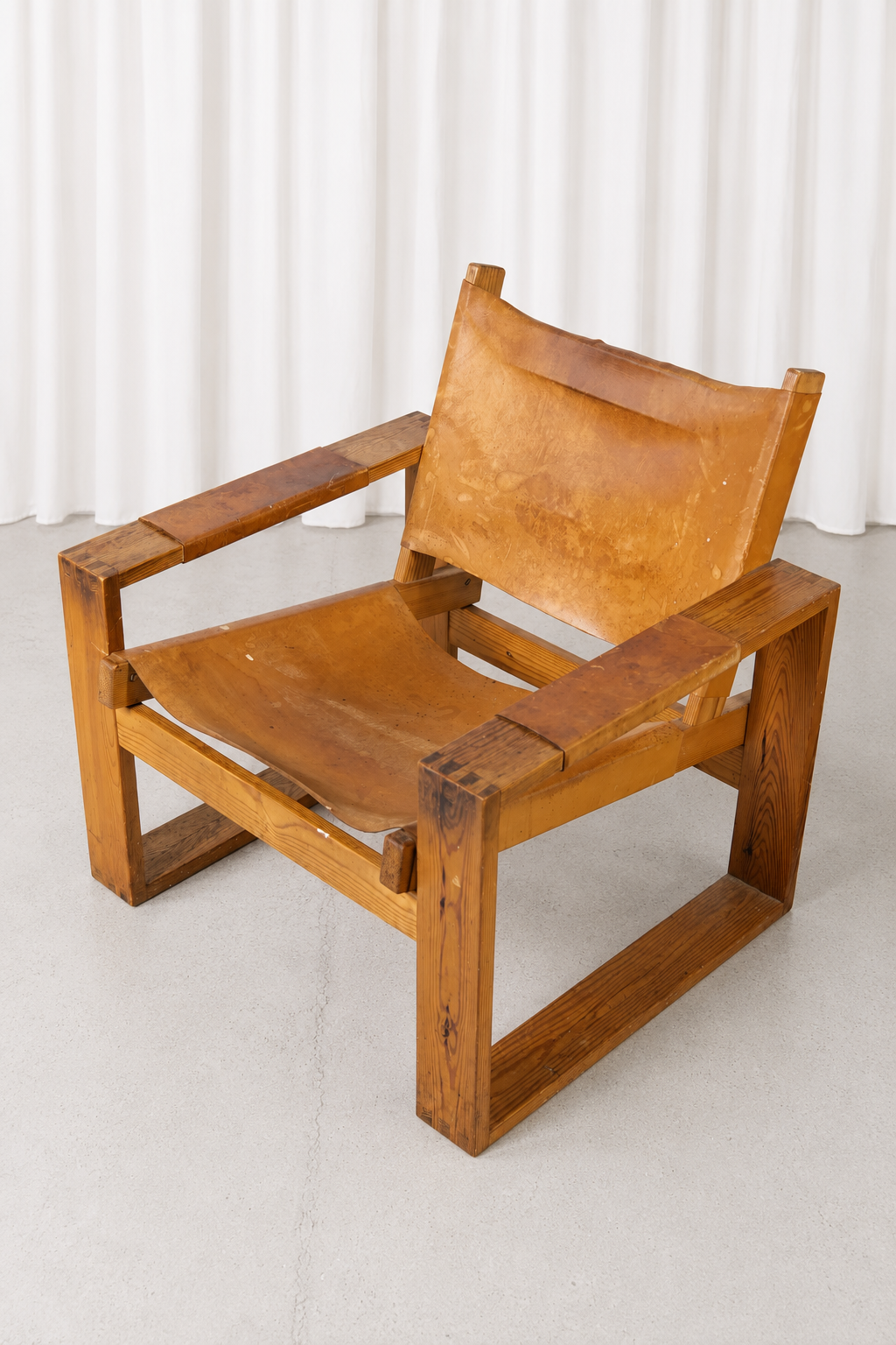 Vintage Pine Safari Chairs 1970s (2pcs)