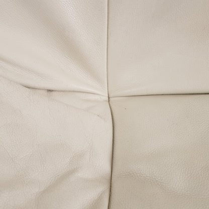 Rear seam and leather folds on Yoko sofa