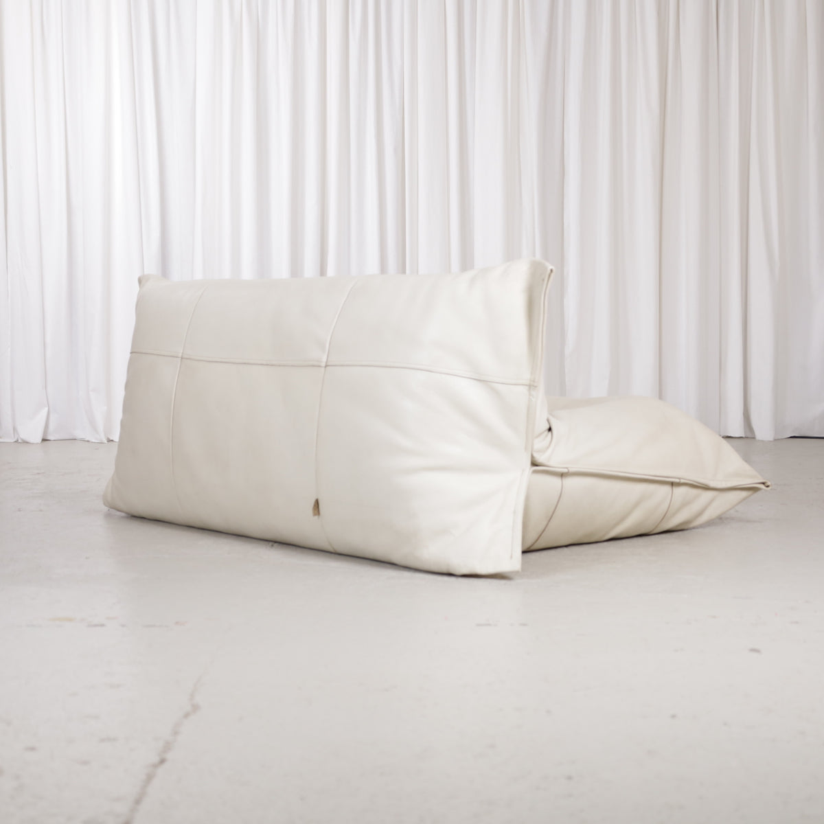 Opposite rear angle of Yoko leather sofa