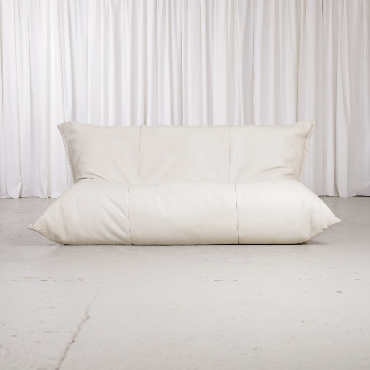 Front view of Michel Ducaroy Yoko two-seater sofa