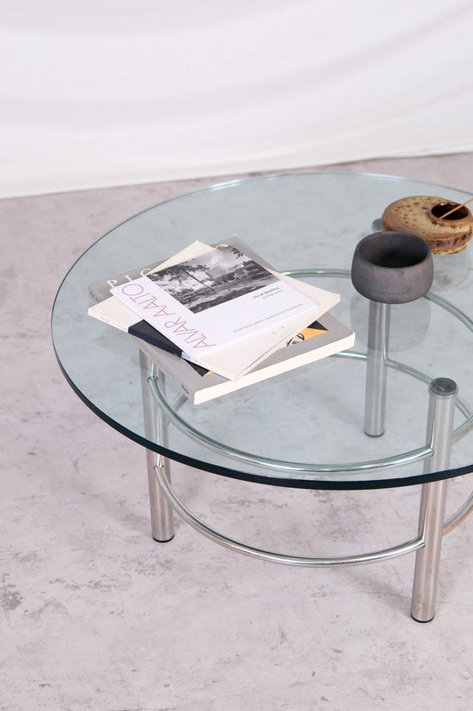 Vintage Glass Coffee Table