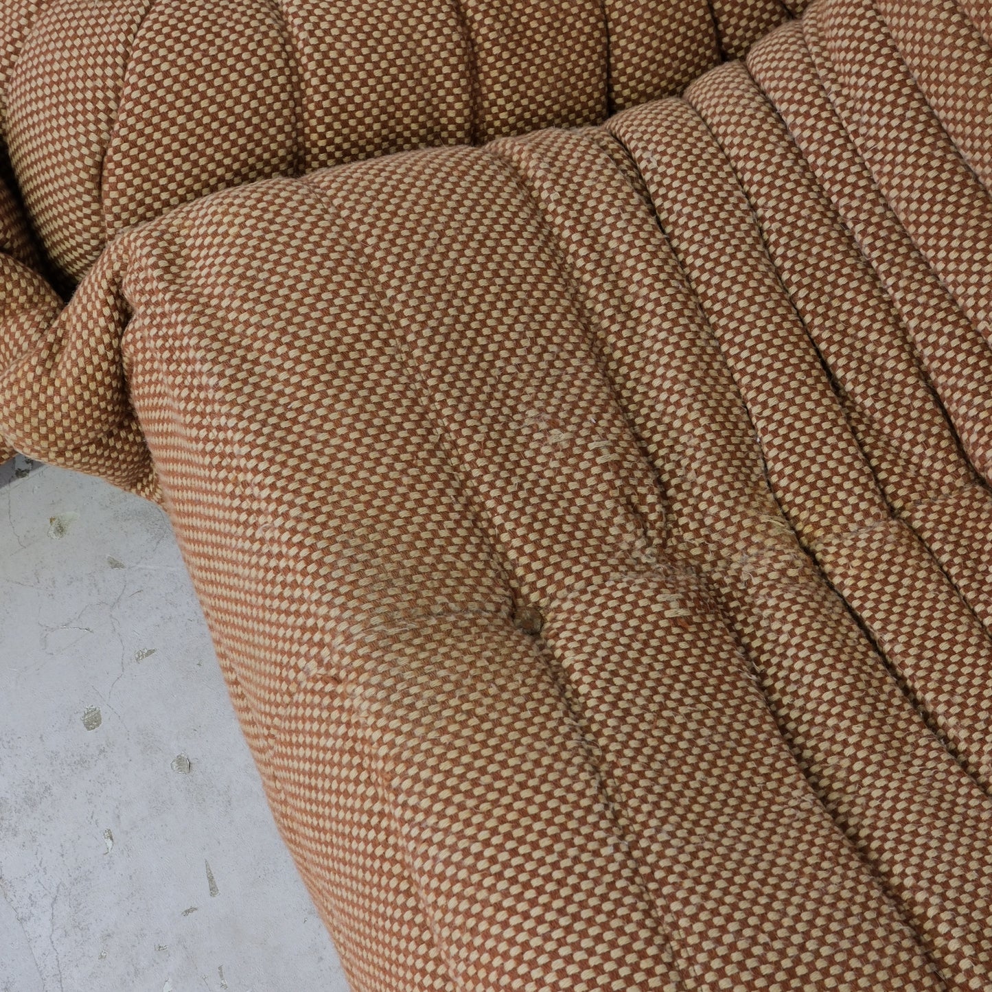 Ligne Roset Togo Set in Brown Wool Fabric - Michel Ducaroy