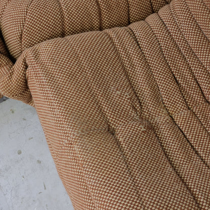 Ligne Roset Togo Set in Brown Wool Fabric - Michel Ducaroy