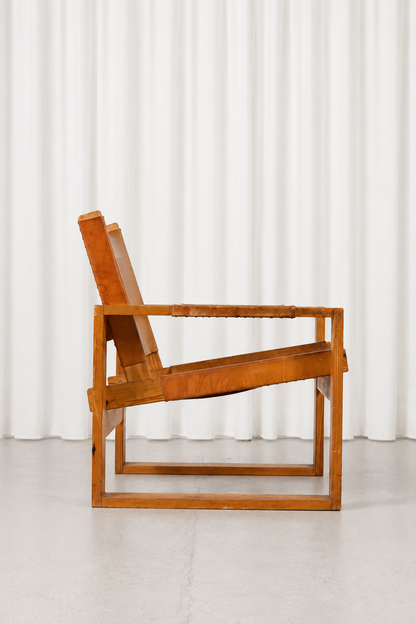 Vintage Pine Safari Chairs 1970s (2pcs)
