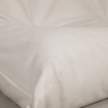 Seat folds and leather surface on Yoko two-seater