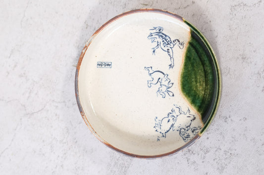 Hand-painted Japanese ceramic dish