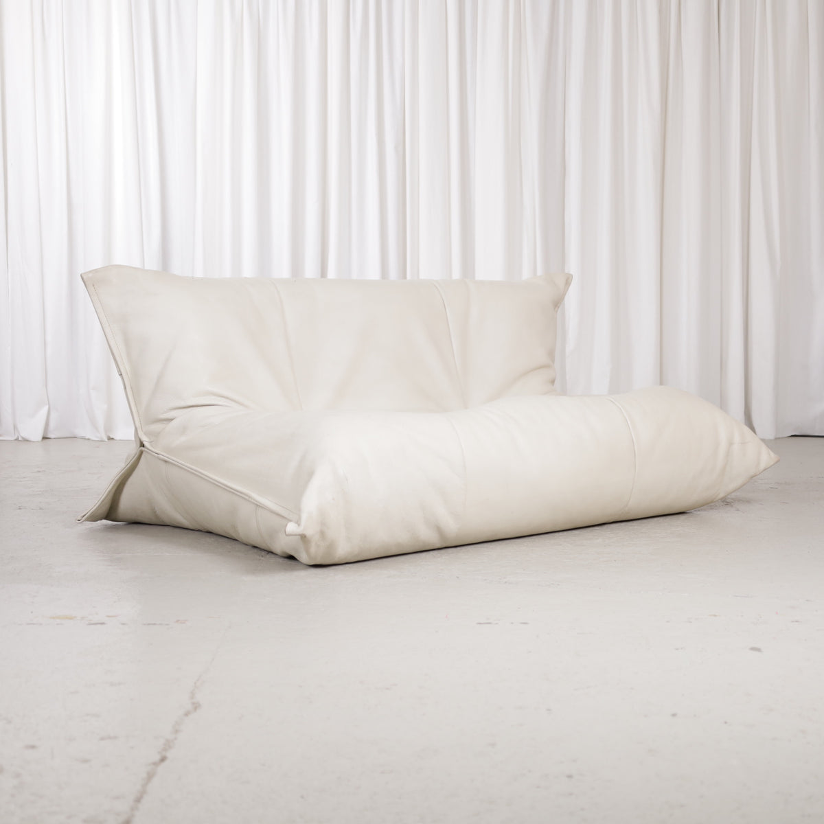 Yoko two-seater sofa, angled front view