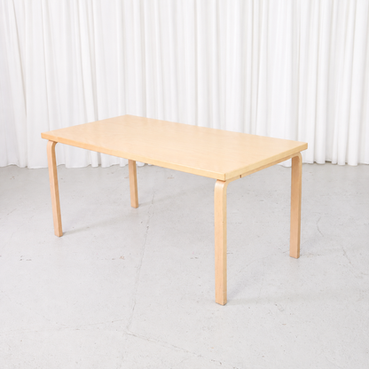 Artek 81A birch table by Alvar Aalto with bentwood legs