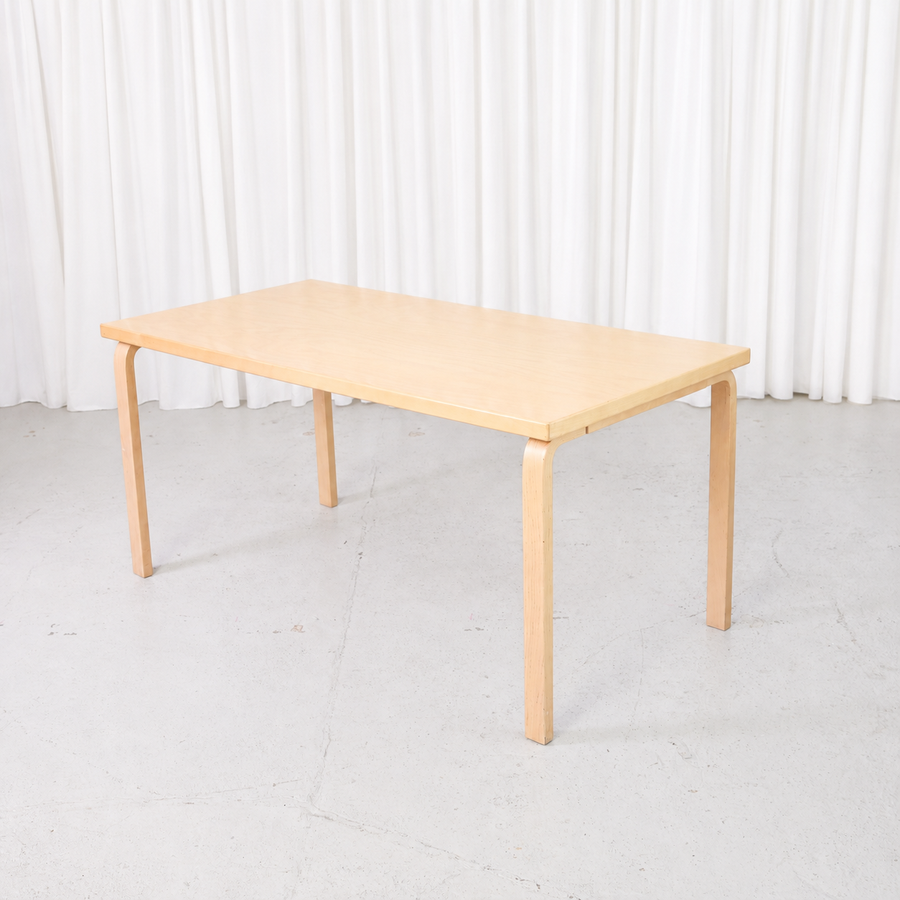 Artek 81A birch table by Alvar Aalto with bentwood legs