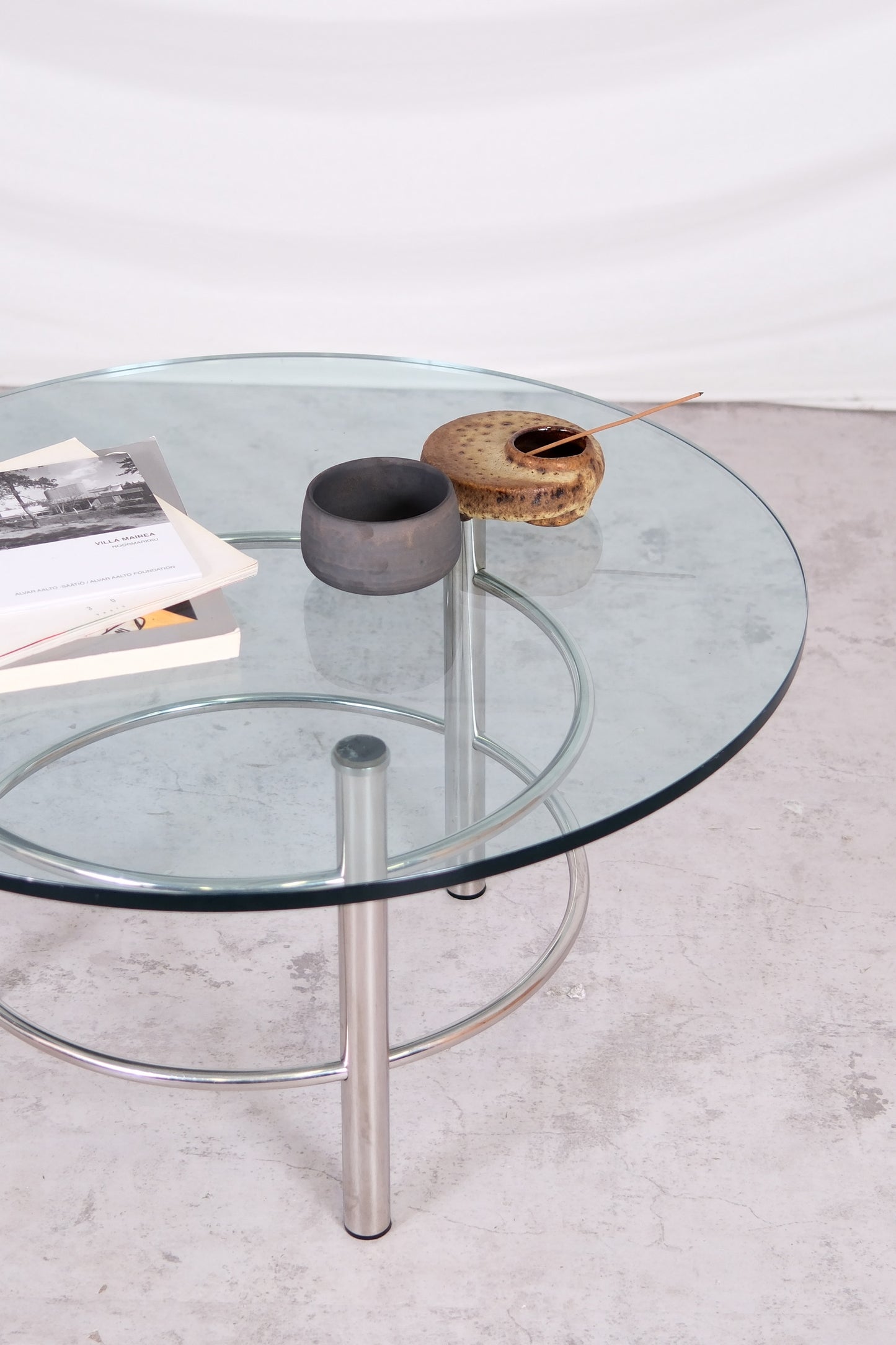 Vintage Glass Coffee Table