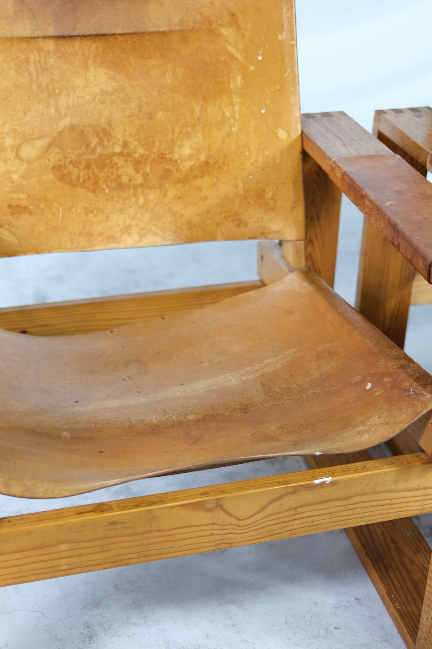 Vintage Pine Safari Chairs 1970s (2pcs)
