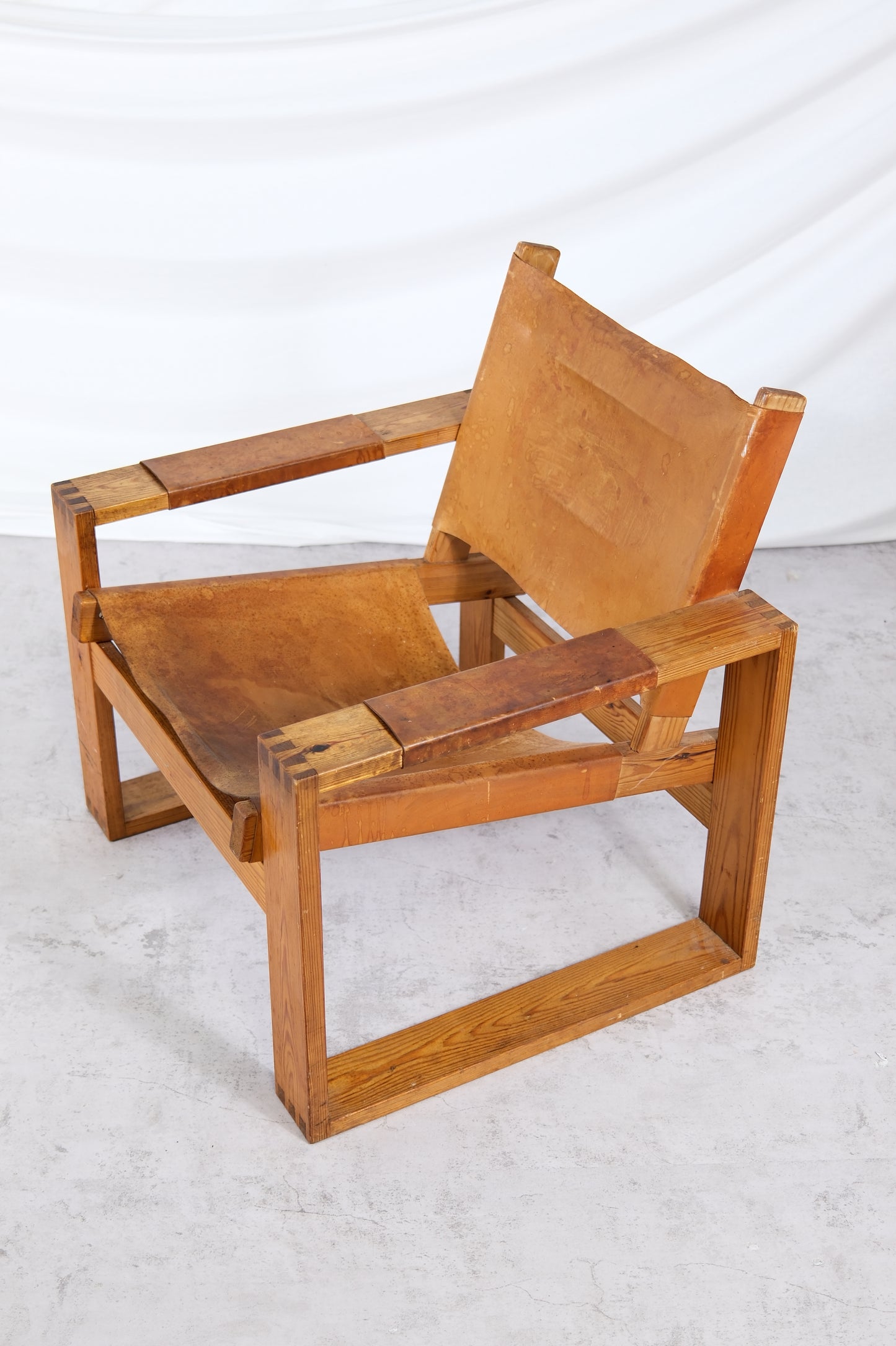 Vintage Pine Safari Chairs 1970s (2pcs)
