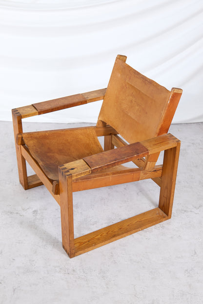 Vintage Pine Safari Chairs 1970s (2pcs)