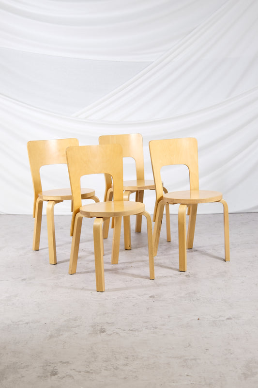 Artek 66 chair - Alvar Aalto (4 pcs)