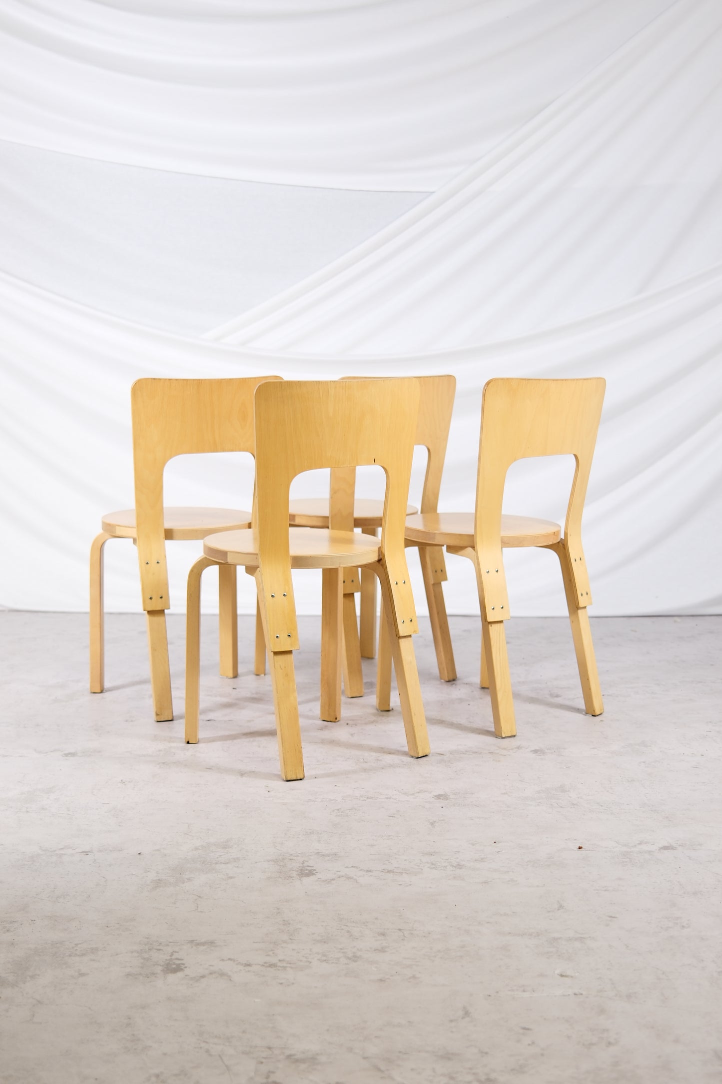 Artek 66 chair - Alvar Aalto (4 pcs)