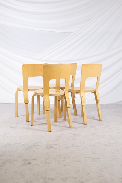 Artek 66 chair - Alvar Aalto (4 pcs)
