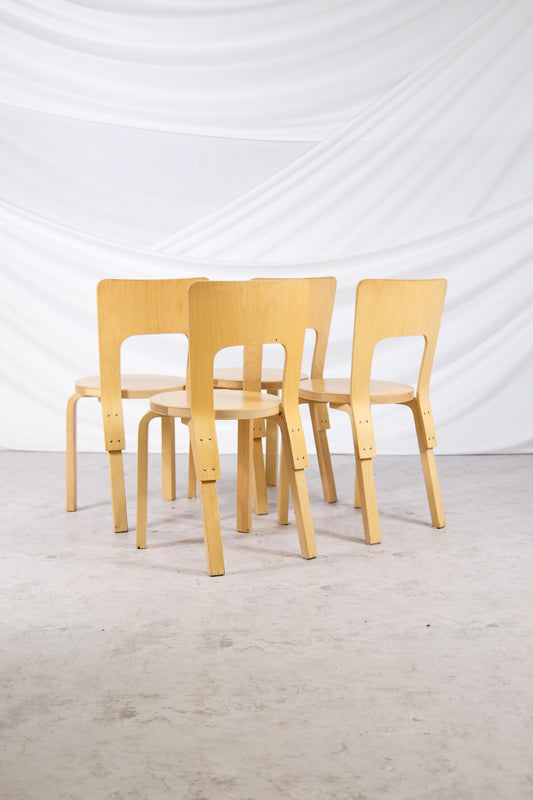Artek 66 chair - Alvar Aalto (4 pcs)