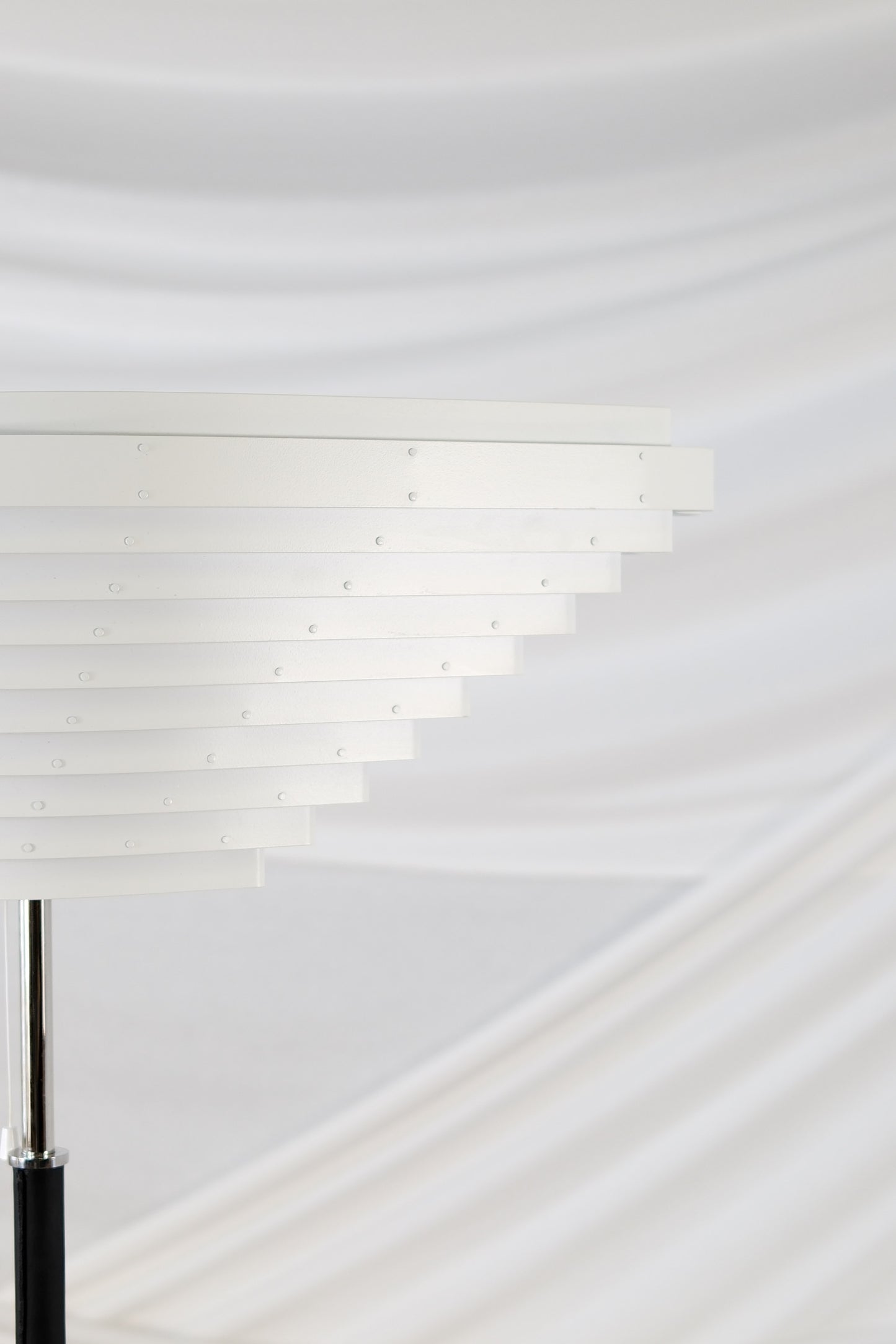 Artek A805 Floor Lamp, Alvar Aalto, Chrome Details