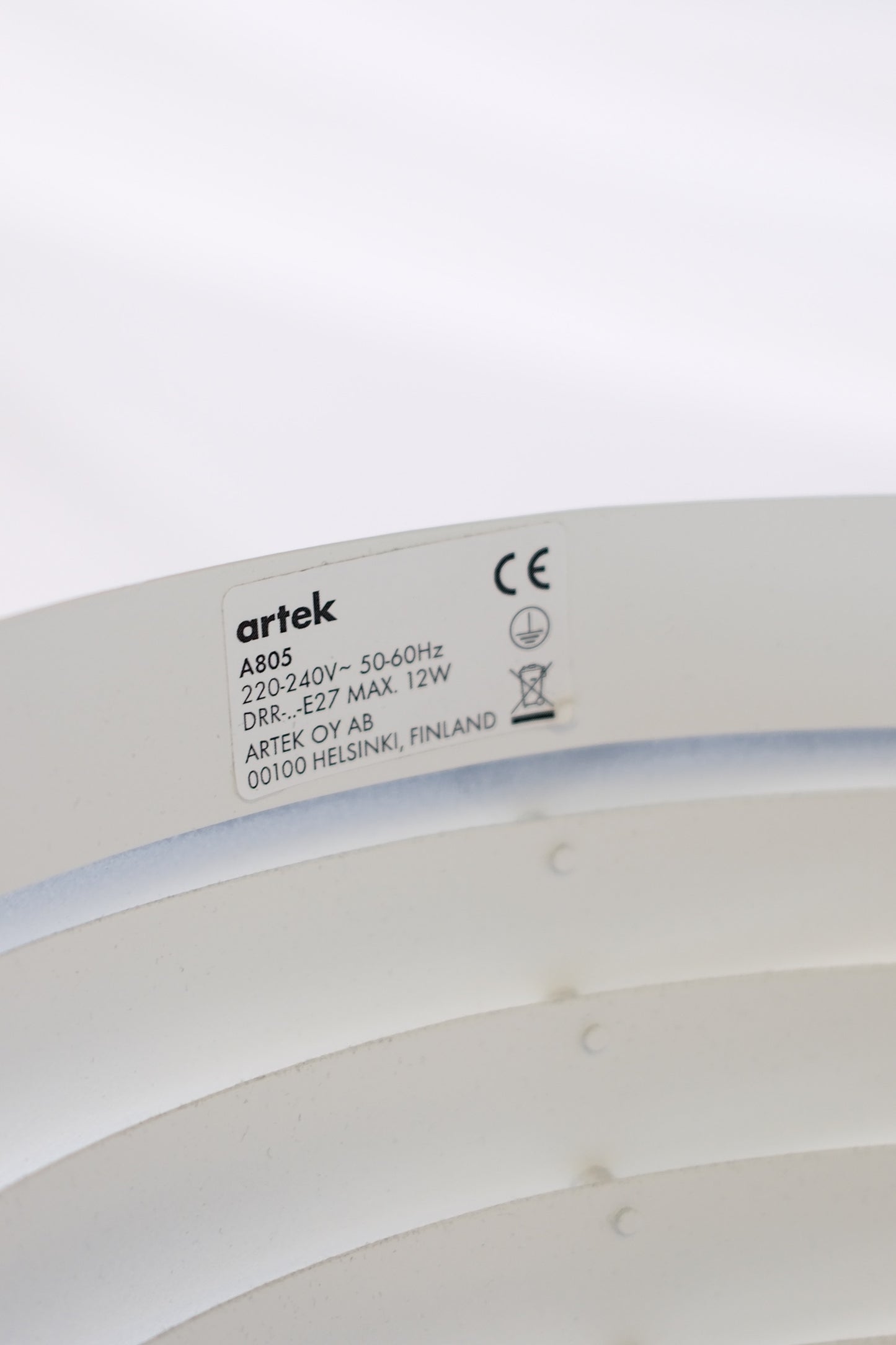 Artek A805 Floor Lamp, Alvar Aalto, Chrome Details