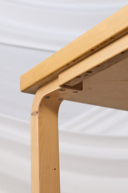 Artek 82A Table, Black Linoleum, Alvar Aalto