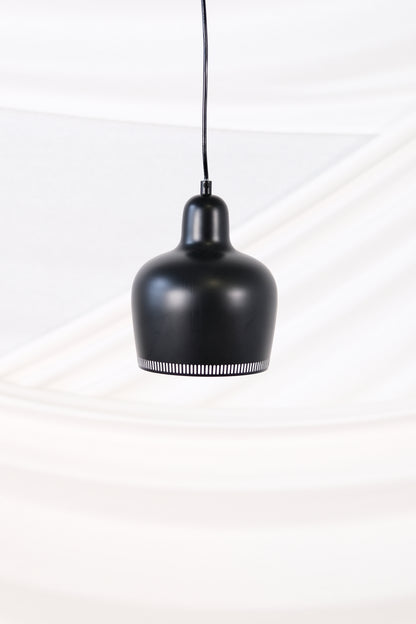 Aalto A330S Golden Bell Pendant Lamp, Black