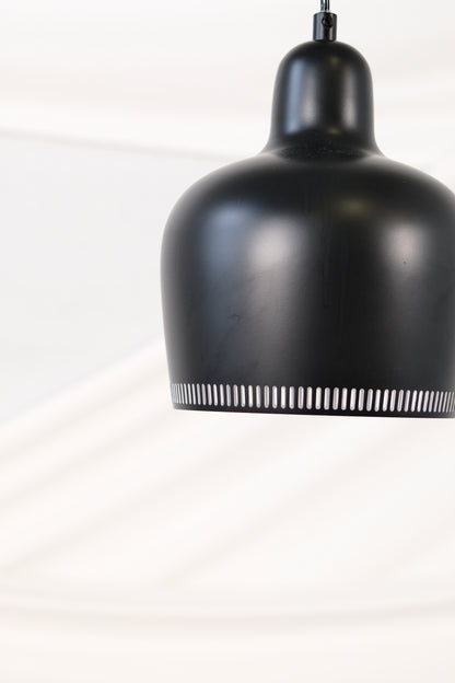 Aalto A330S Golden Bell Pendant Lamp, Black