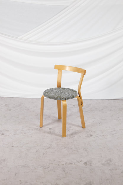 Artek 68 Chair upholstered with Johanna Gullichsen fabric